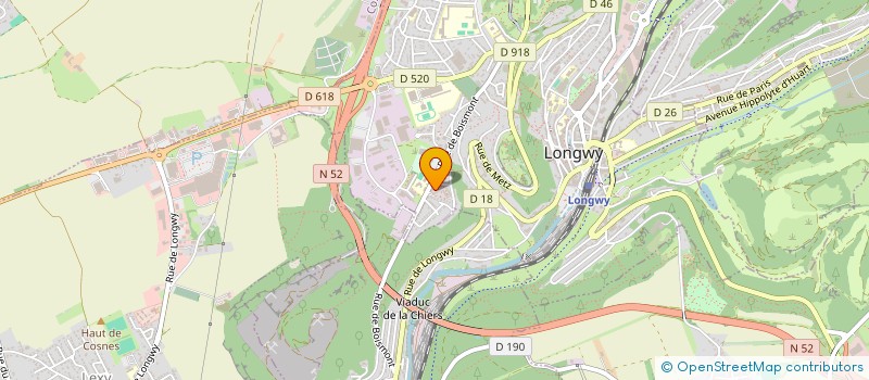 localisation de l'entreprise ASS COMMUNICATION RELATION à LONGWY
