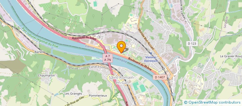 localisation de l'entreprise ASS COMPAGNIE LE THE VERS 5 HEURES à VIENNE