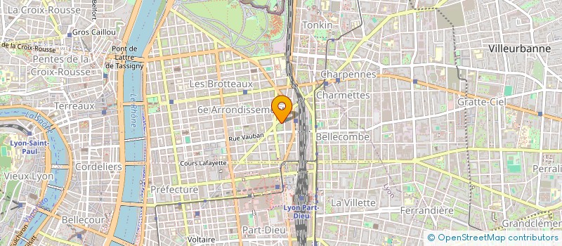 localisation de l'entreprise ASS COMPAGNIE TALON POINTE  LYON 6EME