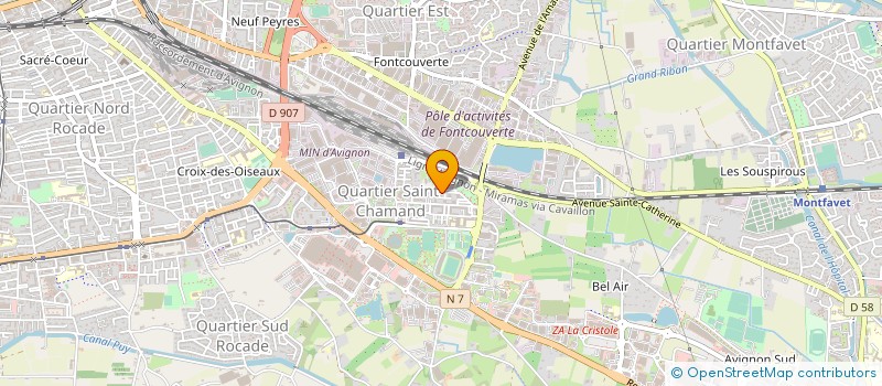 localisation de l'entreprise ASS COMPAGNIE THEATRALE DES POINTS  AVIGNON