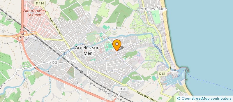 localisation de l'entreprise ASS CONCEPT VACANCES  ARGELES-SUR-MER
