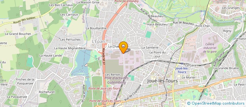 localisation de l'entreprise ASS CONDUCTEURS CHINONAIS MICHELIN à JOUE-LES-TOURS