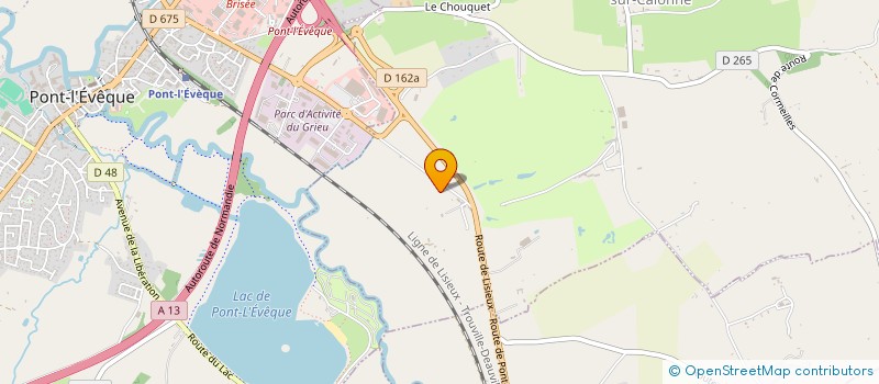 localisation de l'entreprise ASS CONDUITE JEUNES CALVADOS  PONT L'EVEQUE