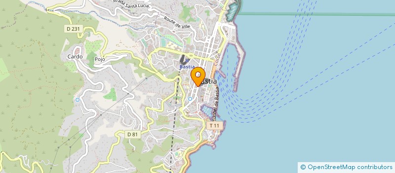 localisation de l'entreprise ASS CONFED NAT ARTISANAT ET METIERS à BASTIA