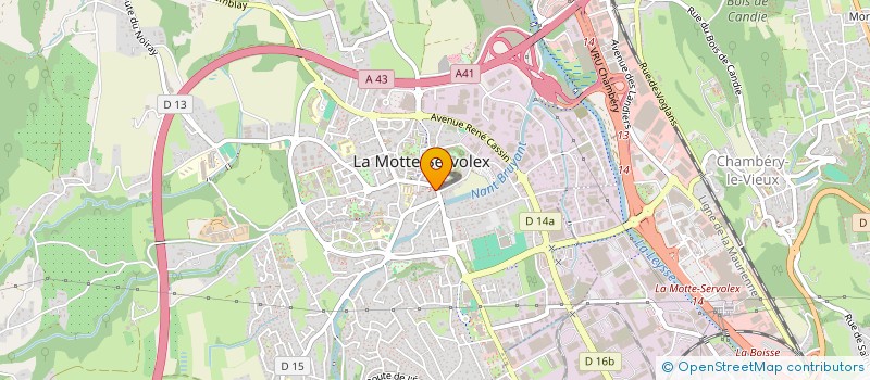 localisation de l'entreprise ASS CONFLUENCE  LA MOTTE-SERVOLEX