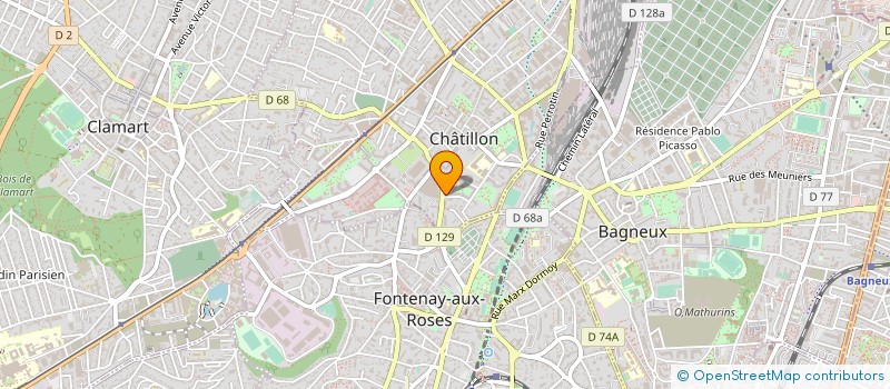 localisation de l'entreprise ASS CONNAISSAN MUSIQ FRANCAISE ETRANGERE  CHATILLON