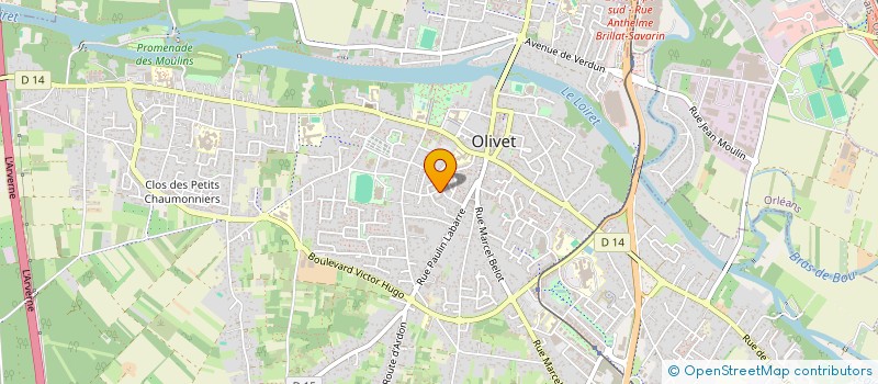 localisation de l'entreprise ASS CONNAISSANCE FORMAT PERMAN à OLIVET