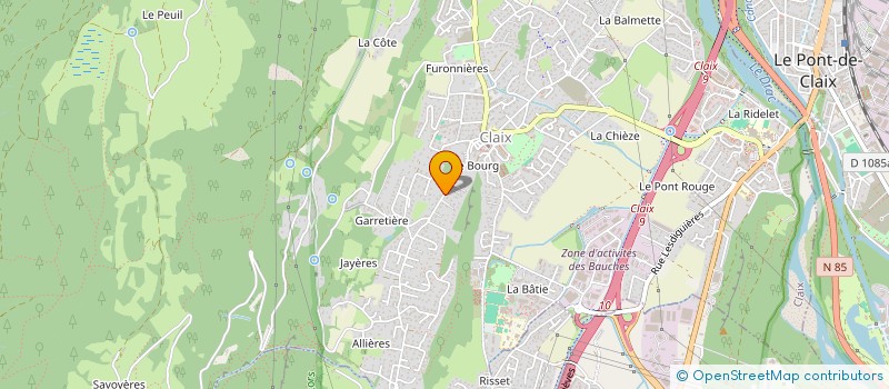localisation de l'entreprise ASS  CONSCIENCE ET EVOLUTION  CLAIX