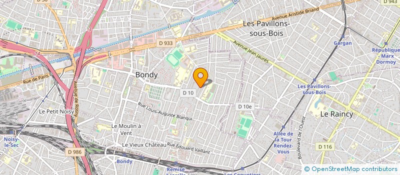 localisation de l'entreprise ASS CONSEIL DEPART PARENTS ELEVES  BONDY