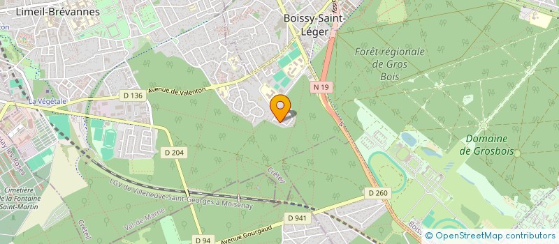 localisation de l'entreprise ASS CONSEIL & FORMATION à LIMEIL-BREVANNES