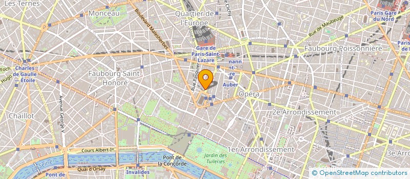 localisation de l'entreprise ASS CONSEIL INTERNAT.VOYAGE DE PRESTIGE  PARIS