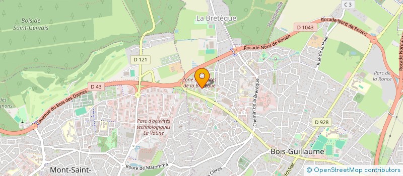 localisation de l'entreprise ASS CONSEIL INTERVENTION SOCIALE TRAVAIL à BOIS-GUILLAUME