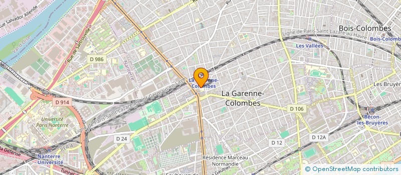 localisation de l'entreprise ASS CONSEIL LOCAL PARENTS D'ELEVES à LA GARENNE-COLOMBES