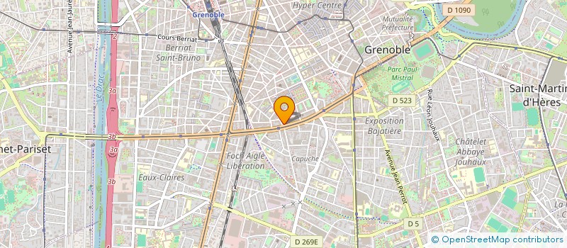 localisation de l'entreprise ASS CONSEILLER REGION FN NOUVEL RESISTAN  GRENOBLE