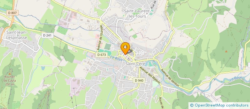 localisation de l'entreprise ASS CONSEILS SERVICES  SAINT-CERE