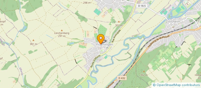 localisation de l'entreprise ASS CONSERVATION MONUMENT AUX MORTS FROENINGEN  FRNINGEN