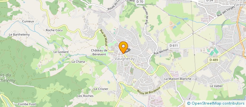 localisation de l'entreprise ASS CONSOMMATEURS D'EAU OUEST LYONNAIS à VAUGNERAY