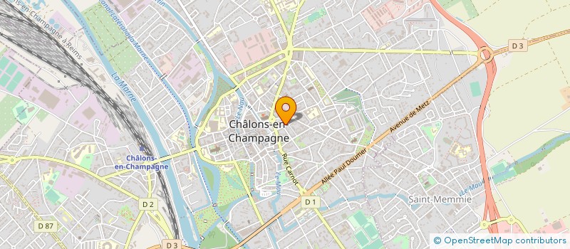 localisation de l'entreprise ASS CONTACT CHAMPAGNE 51  CHALONS-EN-CHAMPAGNE