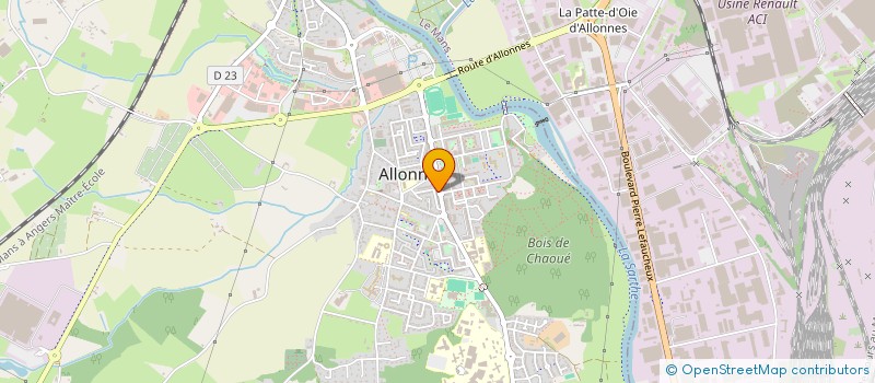 localisation de l'entreprise ASS CONTER LIRE ECRIRE à ALLONNES