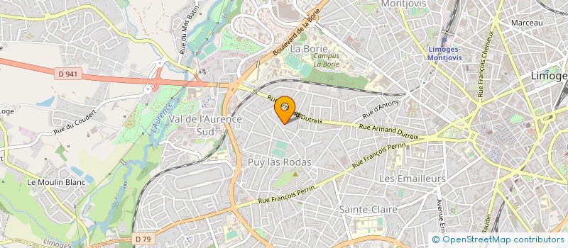 localisation de l'entreprise ASS CONTR LAXISME LOI DU SILENCE INDIFFE à LIMOGES