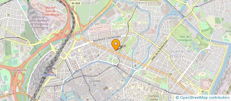 localisation de l'entreprise ASS CONVIV COORD REINS DETENUS à STRASBOURG