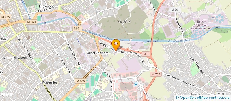 localisation de l'entreprise ASS COOP SCOLAIR ECOLE MATERNEL PERRAULT à ROUBAIX