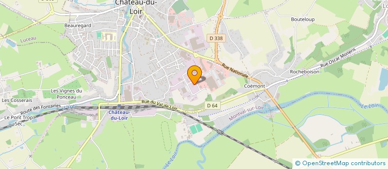 localisation de l'entreprise ASS  COOP SCOLAIRE ECOLE DE LUCEAU  LUCEAU