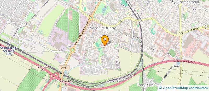 localisation de l'entreprise ASS COOP SCOLAIRE MATERNELLE MAZARIN  REIMS