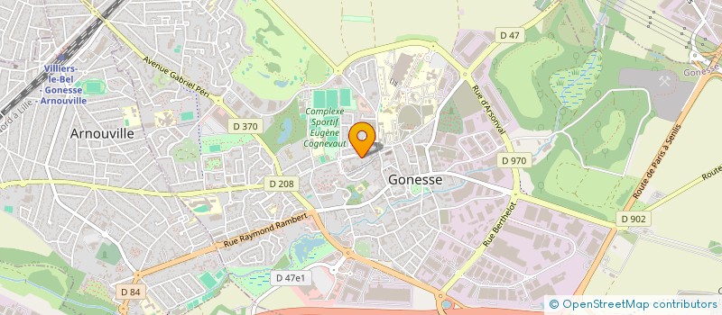 localisation de l'entreprise ASS COOPERATIVE SCOLAIRE ECOLE DU CENTRE à GONESSE