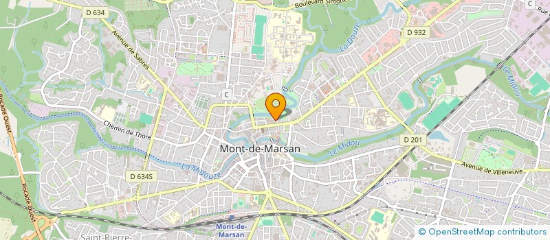 localisation de l'entreprise ASS COORD ACTIO PERSON AGEES à MONT-DE-MARSAN