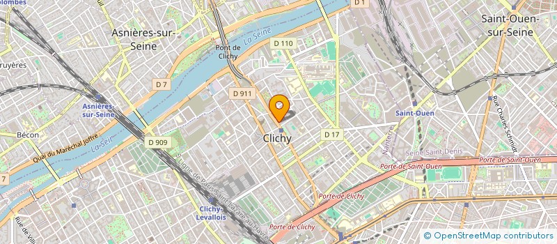 localisation de l'entreprise ASS COORDINATION AMICALES LOCATAIRES à CLICHY