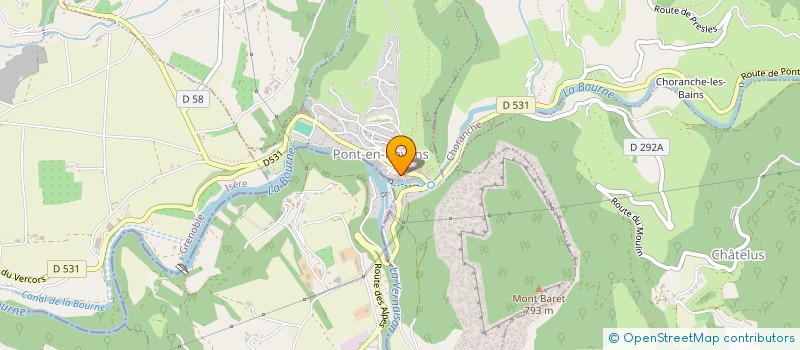 localisation de l'entreprise ASS COORDINATION CULTURE DE ROYAN  PONT-EN-ROYANS