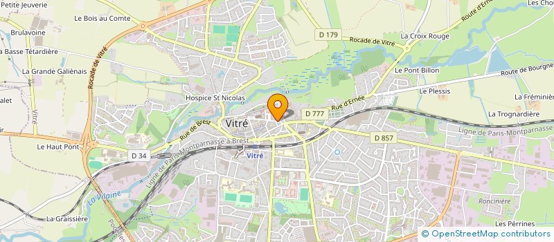 localisation de l'entreprise ASS COORDINATION LOCALE EMPLOIS INTERMED  VITRE