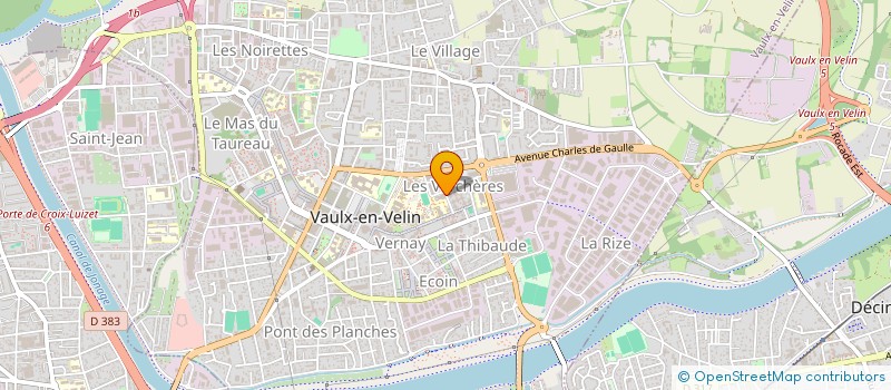 localisation de l'entreprise ASS COORDINATION USEP VAULX EN VELIN  VAULX EN VELIN