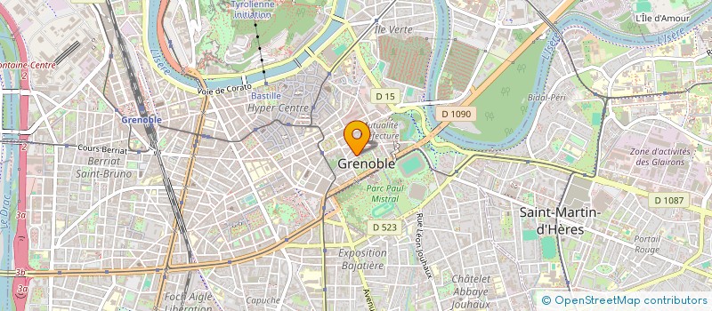 localisation de l'entreprise ASS COP 14 RUE DOLOMIEU  GRENOBLE