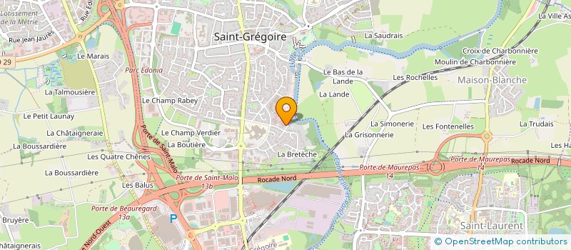 localisation de l'entreprise ASS COPRO 1 3 5 7 ALL D ILLE ET RANCE  SAINT-GREGOIRE