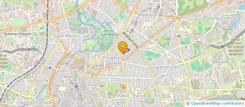 localisation de l'entreprise ASS COPRO 1 3 5 R LOUVEAU  RENNES