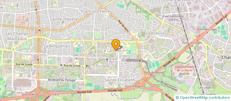 localisation de l'entreprise ASS COPRO 1 A 10 CARRE DE SAXE  RENNES