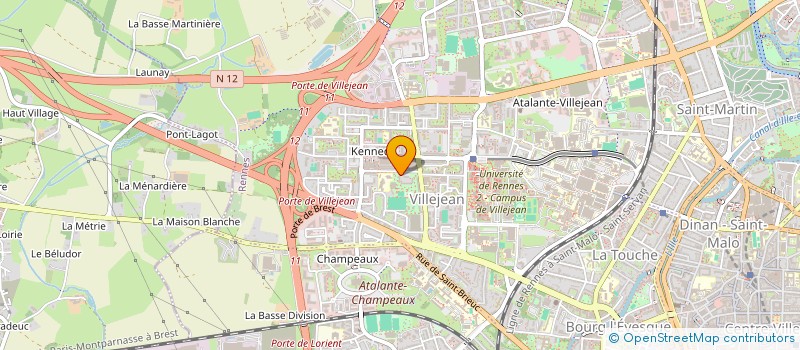 localisation de l'entreprise ASS COPRO 1 A 10 SQUARE DE CHAMPAGNE  RENNES