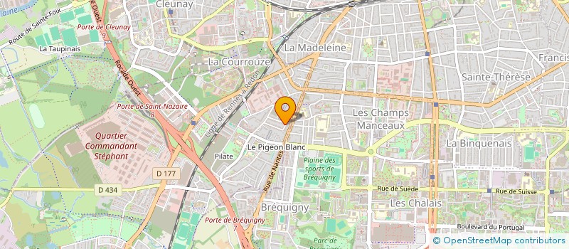 localisation de l'entreprise ASS COPRO 1 A 6 RESIDENCE GABRIEL PERI  SAINT-JACQUES-DE-LA-LANDE