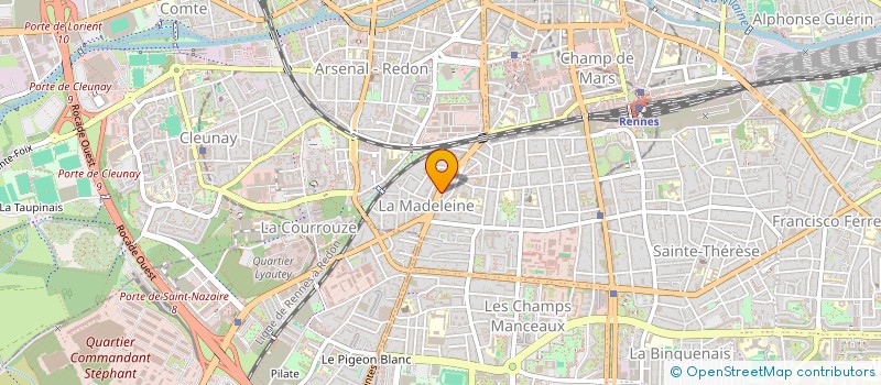 localisation de l'entreprise ASS COPRO 1 BD GEORGES POMPIDOU  RENNES