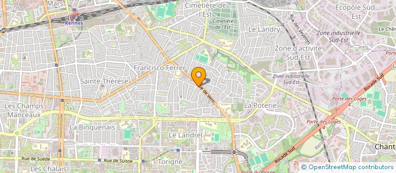 localisation de l'entreprise ASS COPRO 1 BIS A THOMAS  RENNES