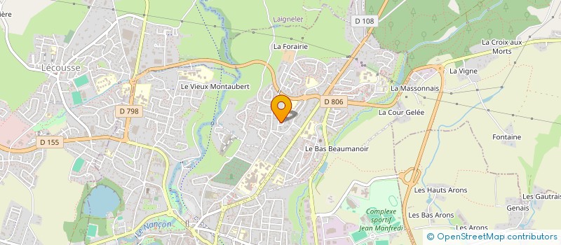 localisation de l'entreprise ASS COPRO 1 ET 3 RUE JOSEPH FOURNIER  FOUGERES