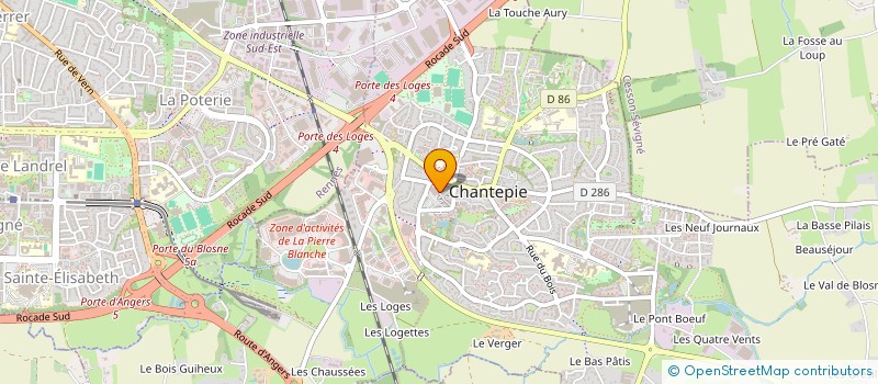 localisation de l'entreprise ASS COPRO 1 PLACE DES MARELLES  CHANTEPIE