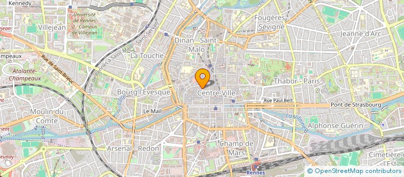 localisation de l'entreprise ASS COPRO 1 RUE DE CLISSON  RENNES