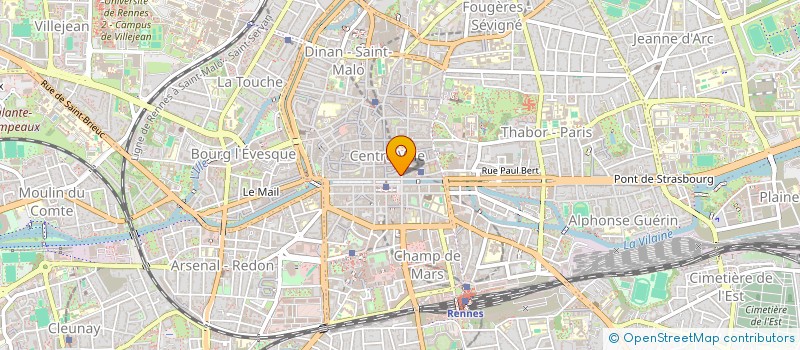 localisation de l'entreprise ASS COPRO 1 RUE JEAN JAURES  RENNES