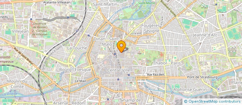 localisation de l'entreprise ASS COPRO 10 & 12 RUE ST MELAINE  RENNES