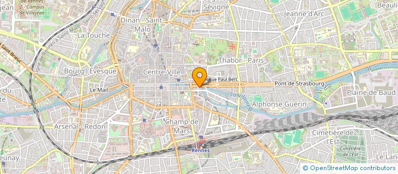 localisation de l'entreprise ASS COPRO 10 QUAI RICHEMONT  RENNES