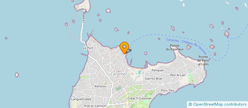 localisation de l'entreprise ASS.COPRO.10 RUE SANE  CARANTEC