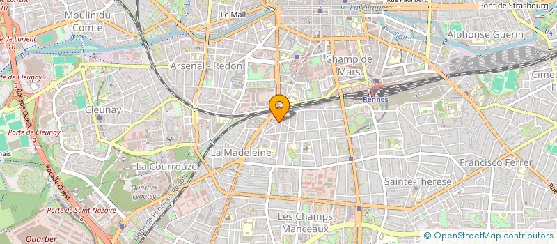 localisation de l'entreprise ASS COPRO 10 RUE TIERCELIN  RENNES